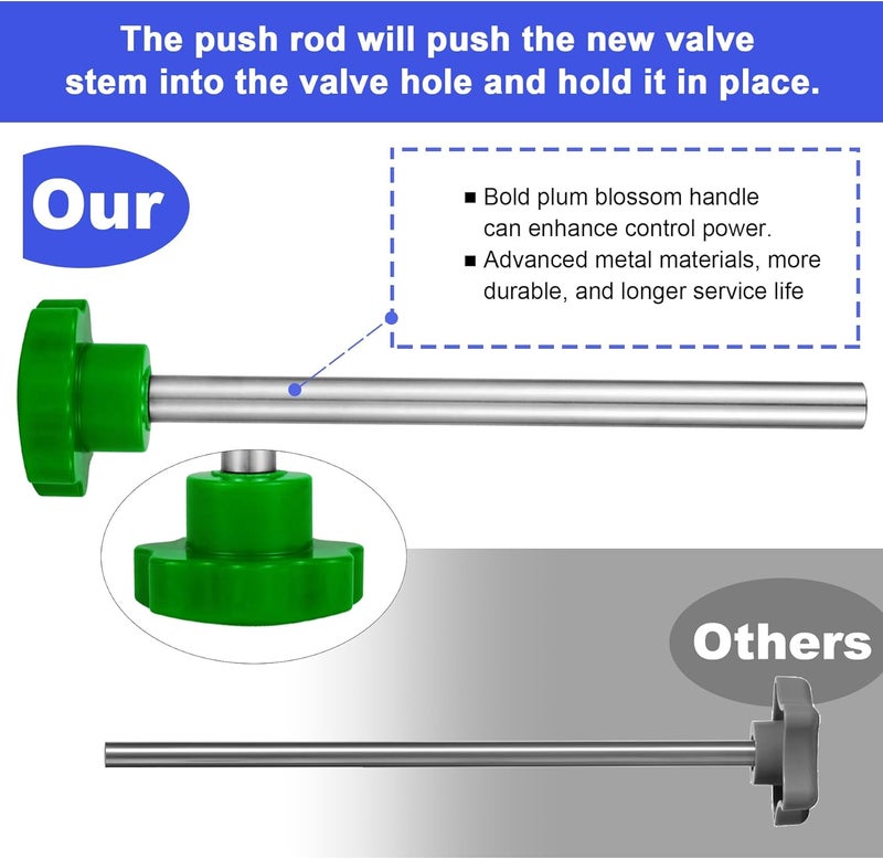 Richcat 51025 Quick Tire Valve Change Tool for Cars,Tire Valve Stem Core Quickly Replacement Tool Kit,Perfect Tool for Replacing Leaky Valves in Cars,ATVs,Trucks, etc.with TR413/TR414/TR418 - Image 4